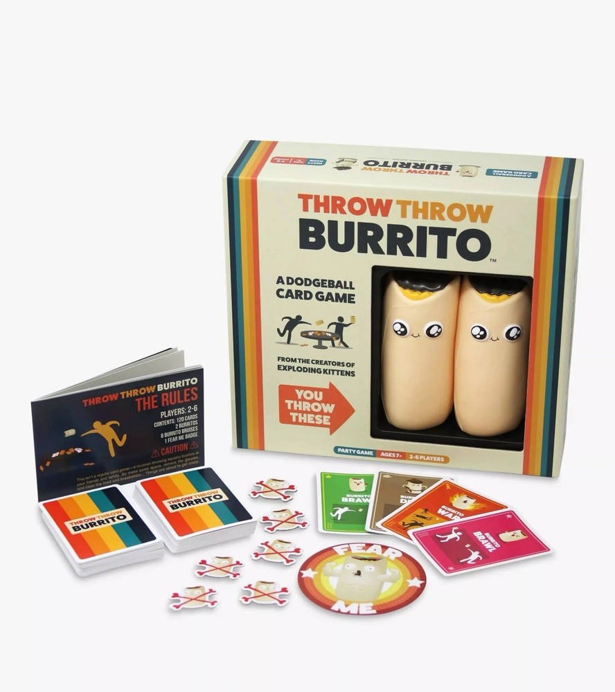 NEW! Throw Throw Burrito by Exploding Kittens - A Dodgeball Card Game Unopened
