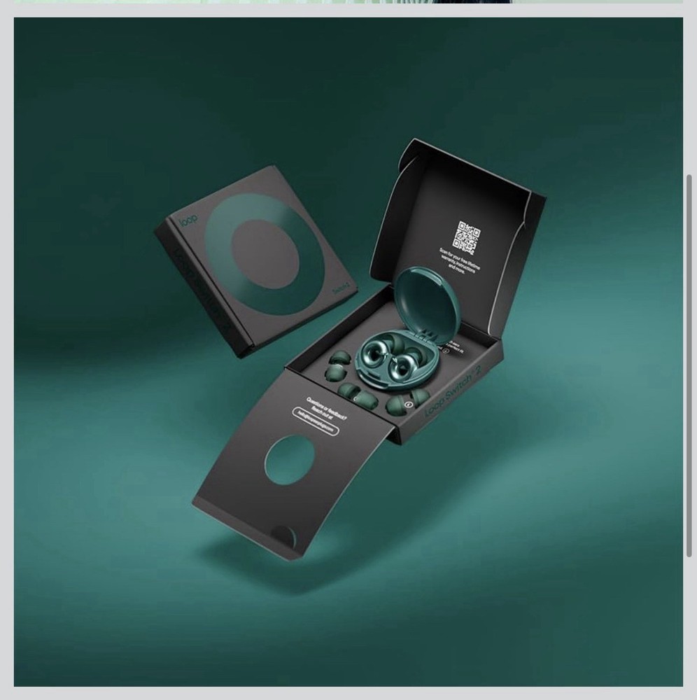 Loop Switch 2 Adjustable Ear Plugs 3 Relief Modes for Ultimate Control Emerald