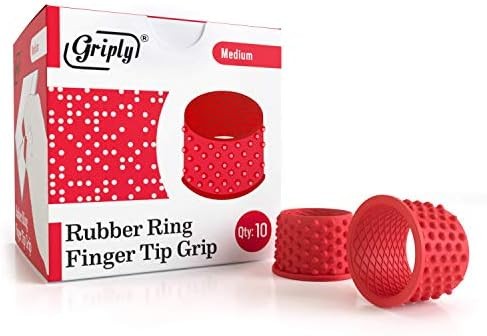 Medium Rubber Finger Tip Grips Protectors