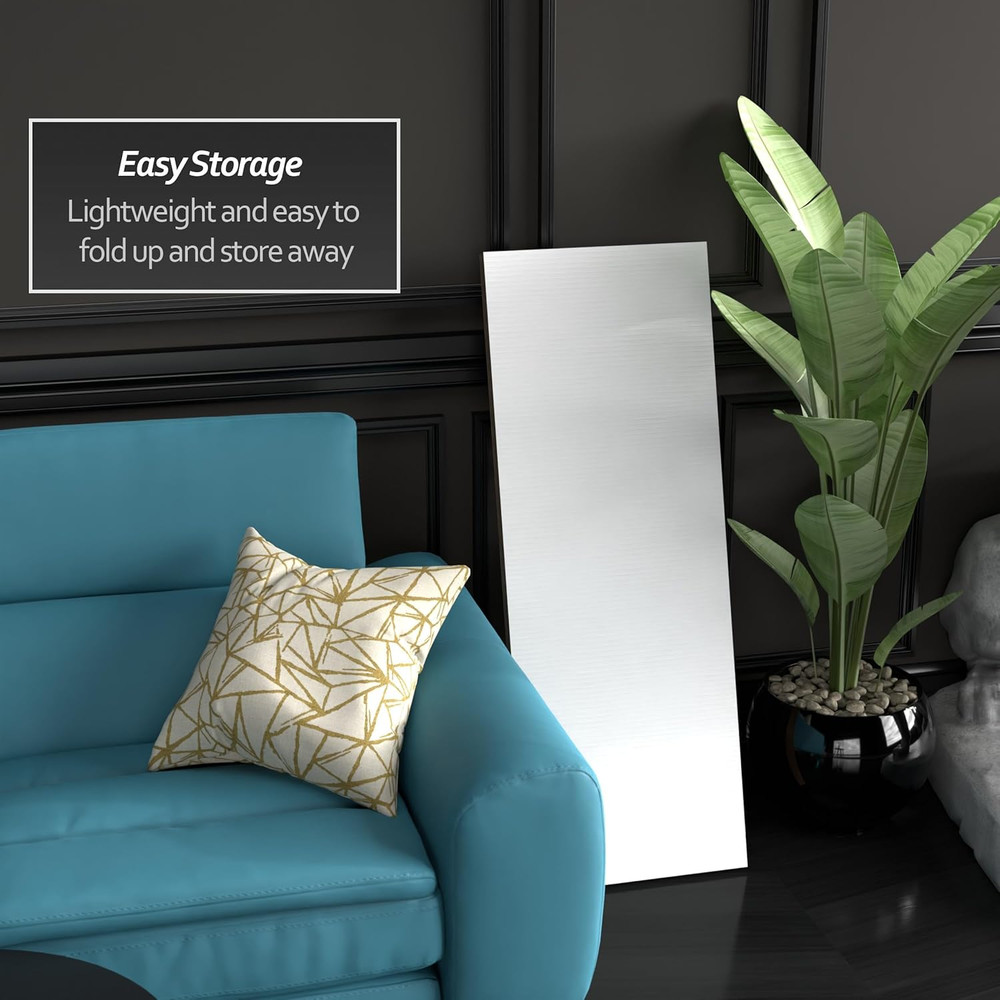 4 Ft. Short White Temporary Cardboard Folding Screen - 3 Panels