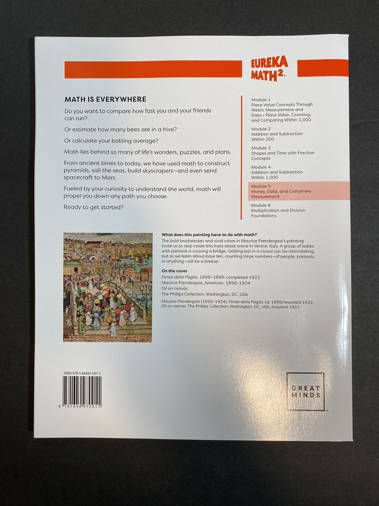 Eureka Math Squared Grade 2 Module 5 - "LEARN" ***NEW WORKBOOK