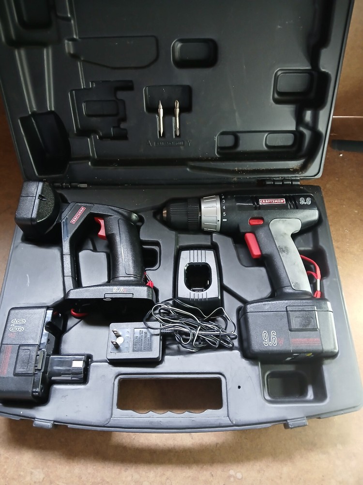 Craftsman Drill Kit, Drill/Flashlight 9.6 Volt-- Batteries Do Not Work. --
