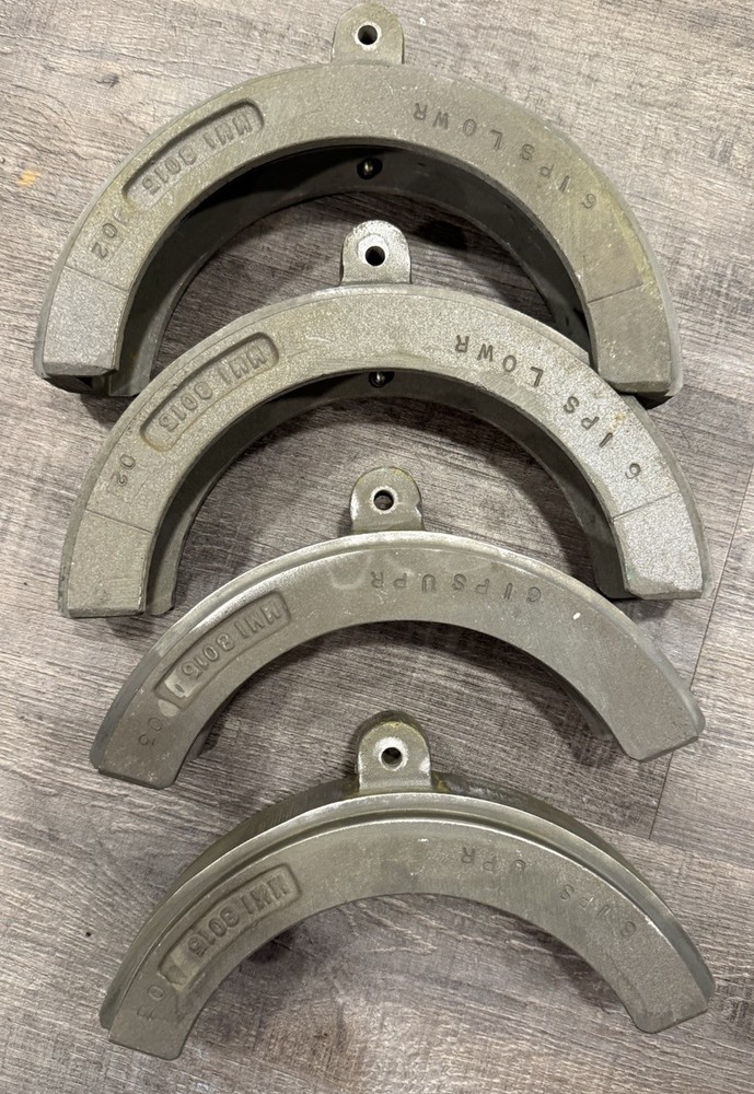4 Pieces McElroy 6ips master upper And Lower inserts 801503 801502