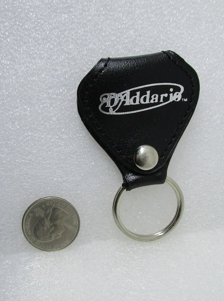 D'Addario Leather Keychain