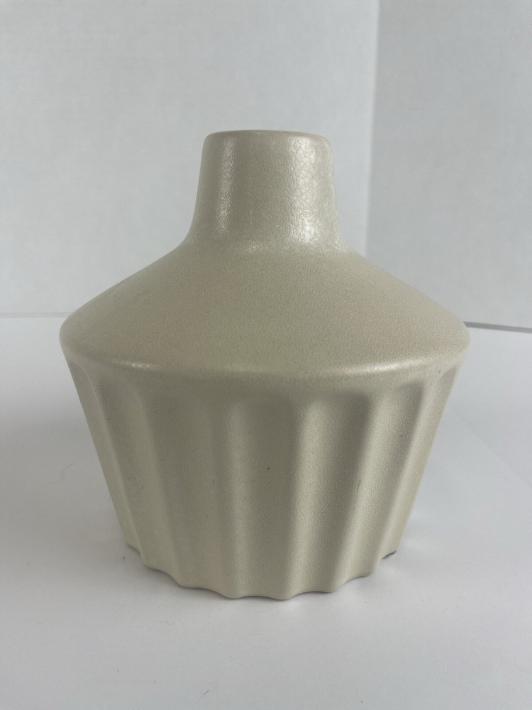 Sonoma Beige Fluted Vase