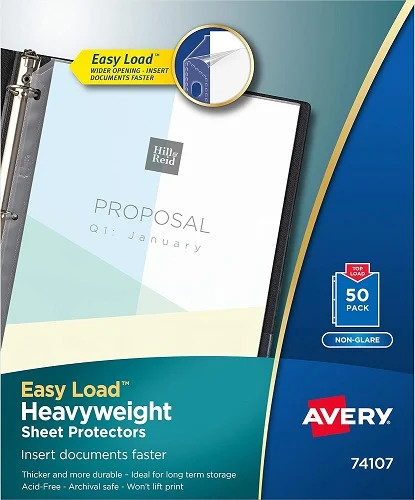 Avery Top Loading Sheet Protector (PV119G-50)