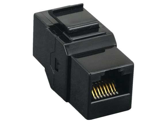 Cat5e RJ45 Inline Coupler Keystone Type - Black / White