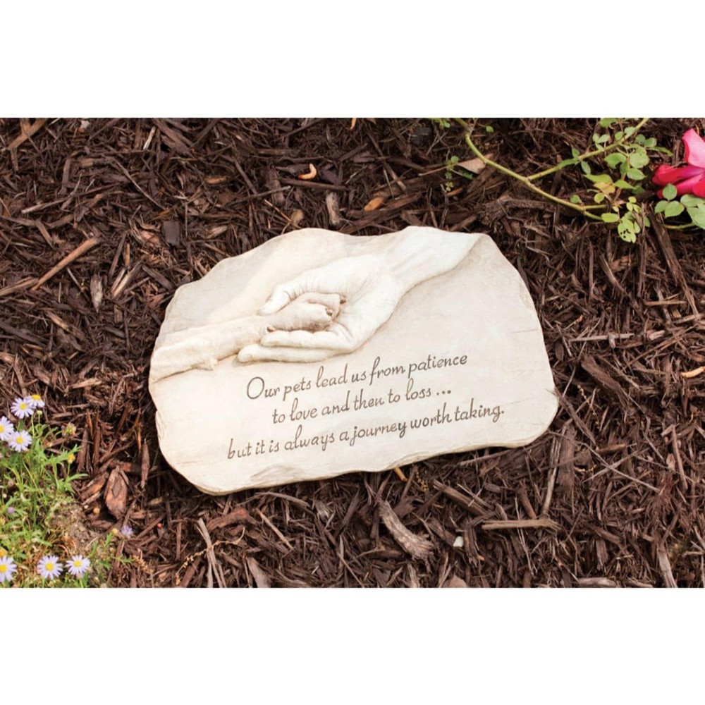 Garden stone, pet devotion