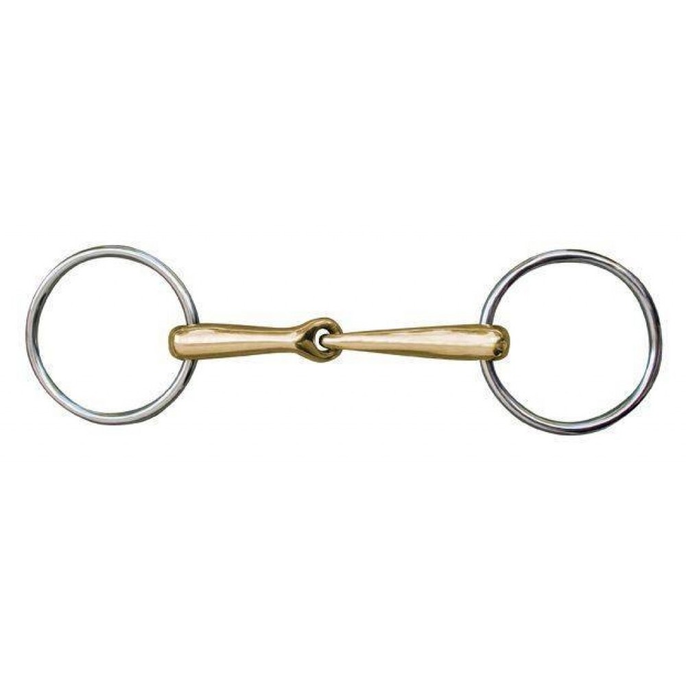 HKM Anatomical Loose Ring Snaffle Bit with Argentan Coating - 14mm -  #9893