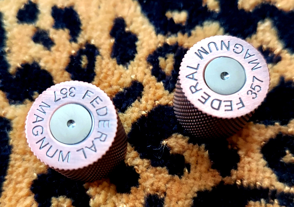 telecaster tele control knobs (2) bullet shell bronze volume treble * 6mm