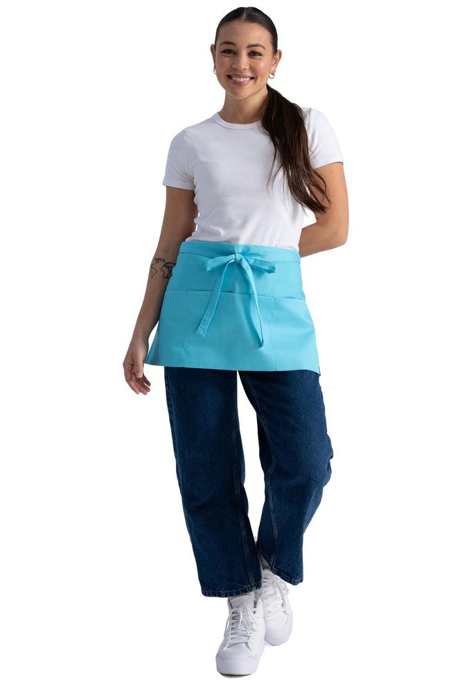 Unisex Waitress Apron, Turquoise, One Size