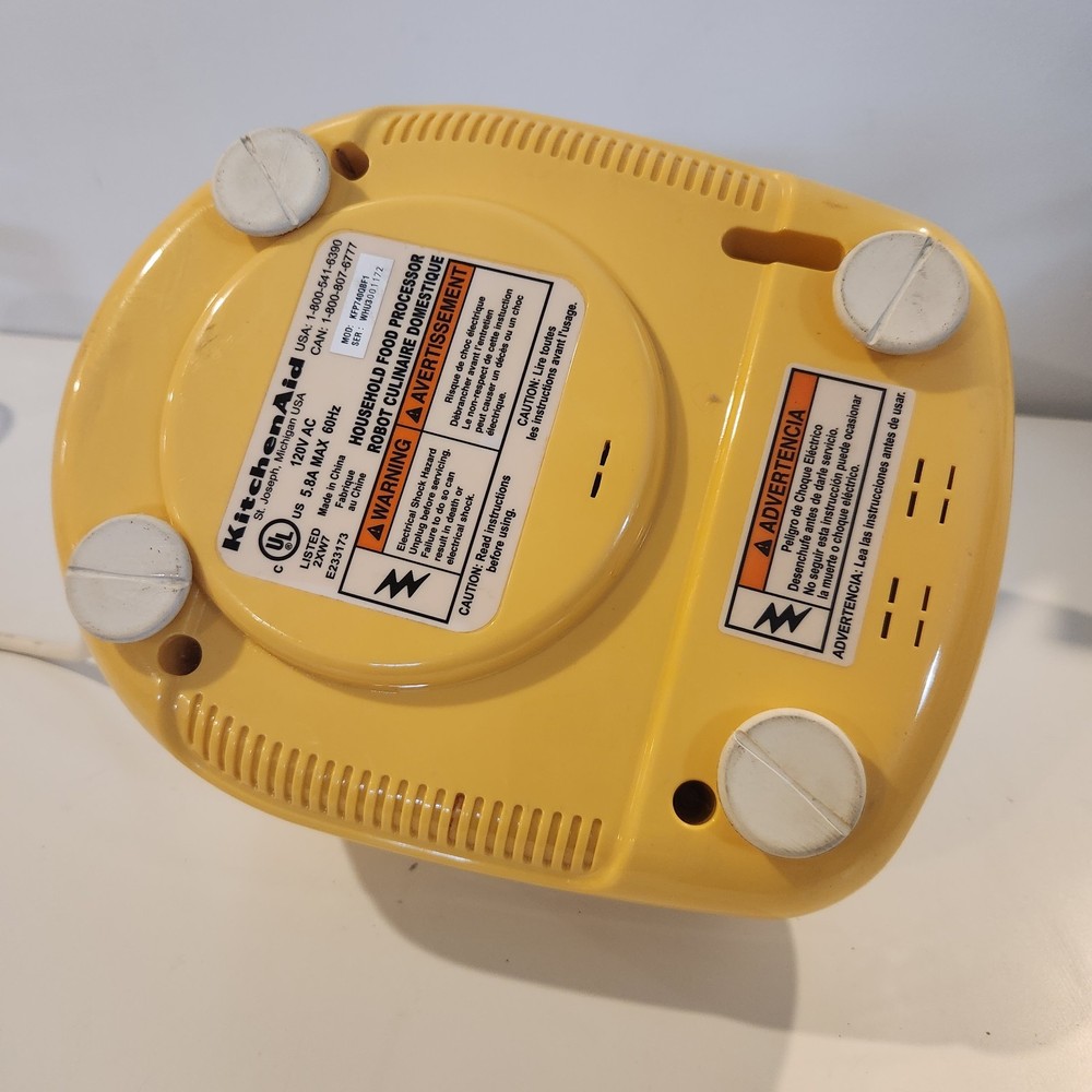 KitchenAid Food Processor KFP740QBF1 Yellow Motor Base Replacement Part