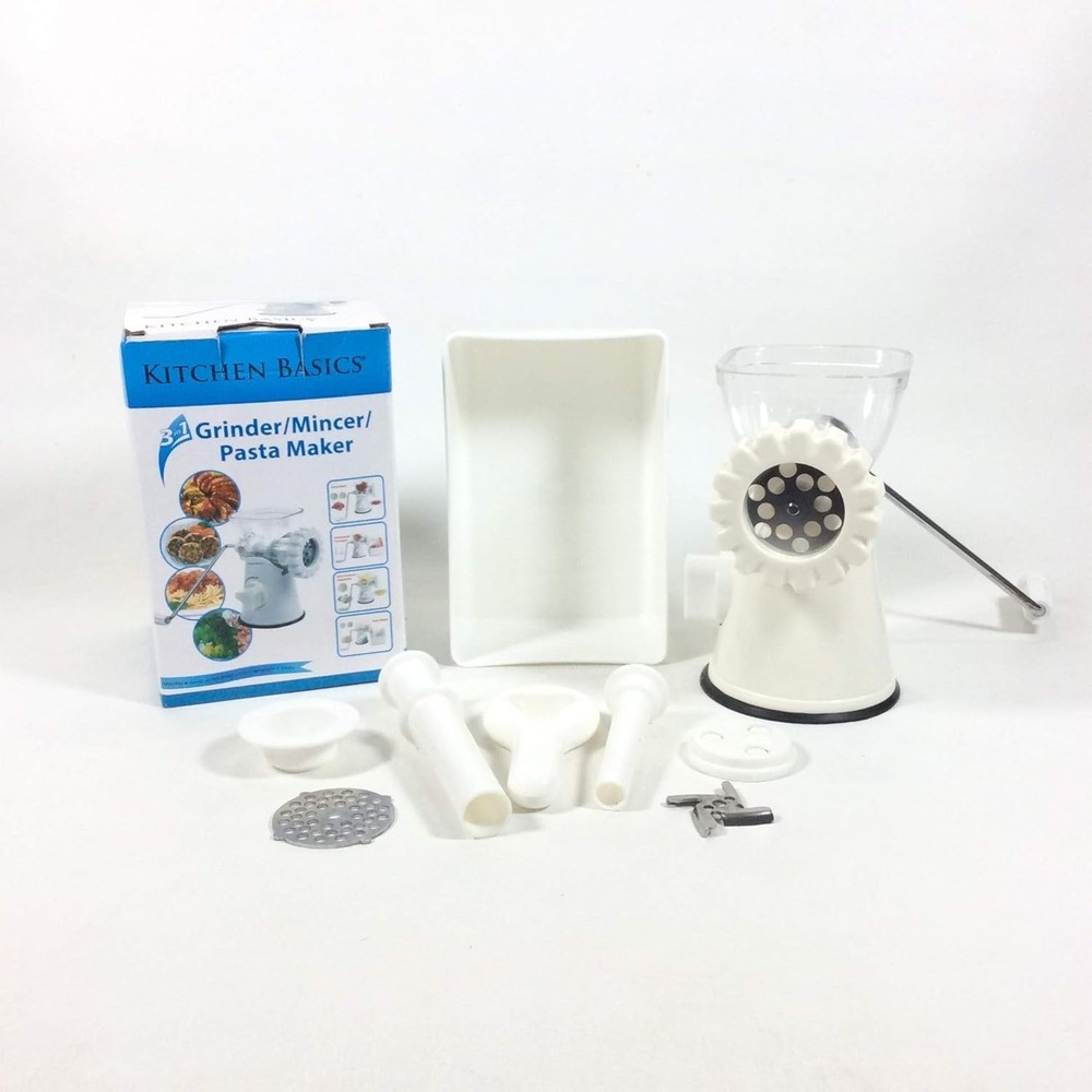 Kitchen Basics Manual Meat Grinder 3 Function