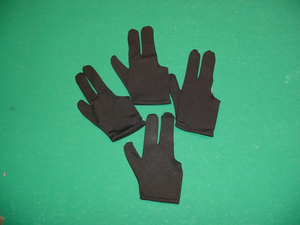 4 BLACK POOL GLOVES FOR ONLY $12.99 cue billiards pool stick