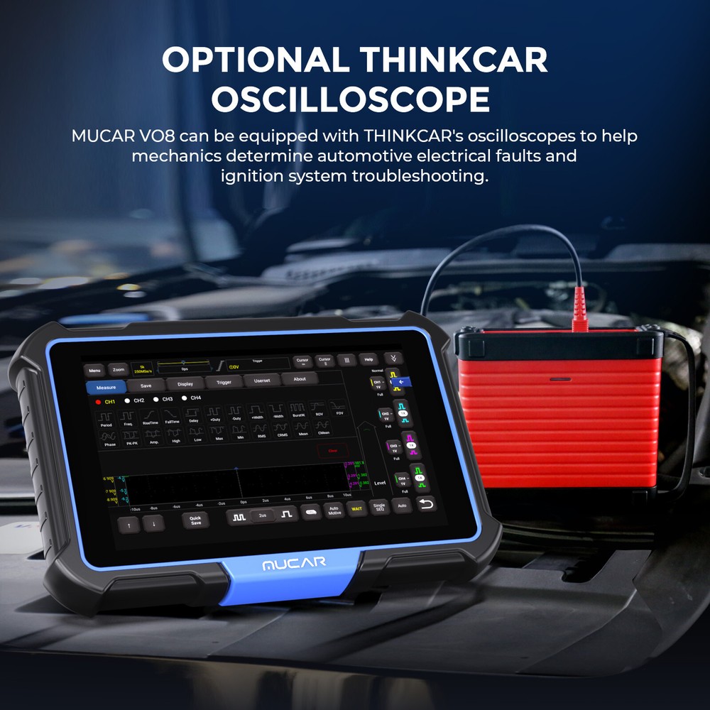 MUCAR VO8 OBD2 Scanner Bidirectional E.CU Coding Auto Diagnostic34+Service USA