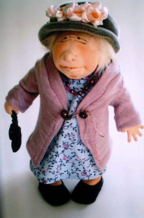 Cloth Art Doll Pattern "Frumpy Grump" By Jill Maas