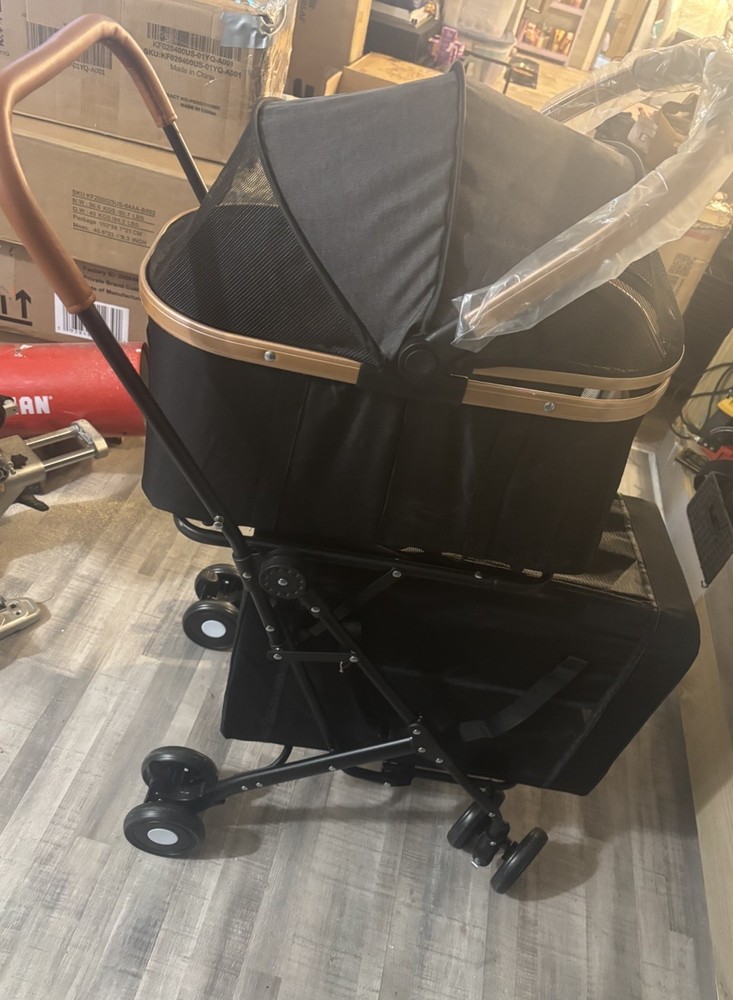 2 Tier Foldable And Separable Pet Stroller