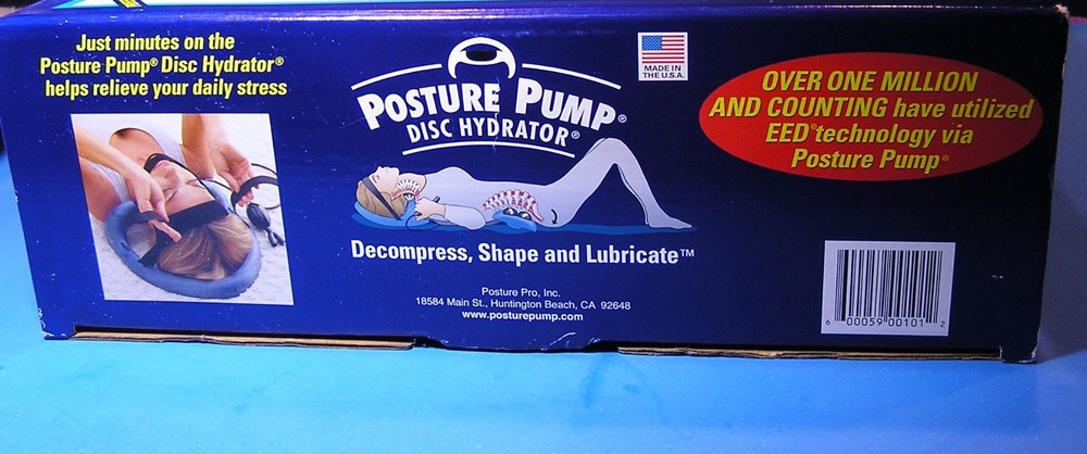 Posture Pump Professional Model 1000 Neck Exerciser Cervical Disc Hydrator