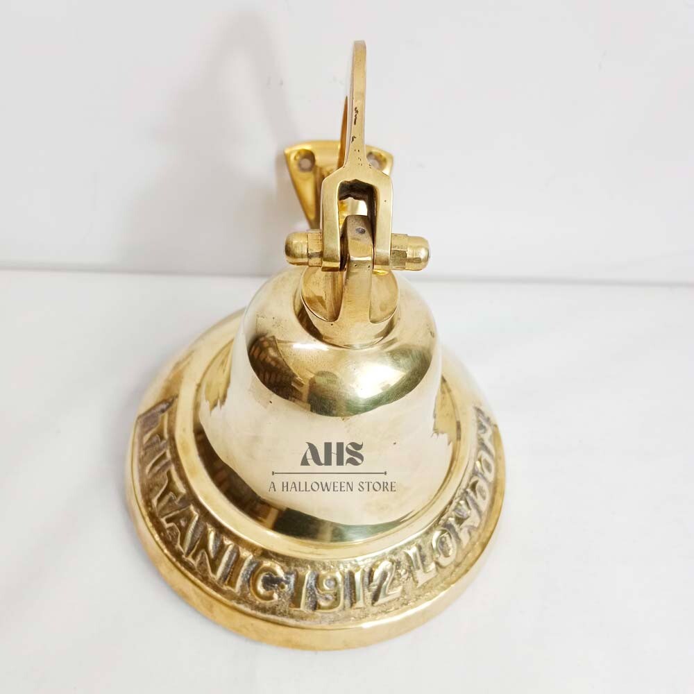 Nautical Hanging Wall Mountable 6" Solid Brass Ship Bell