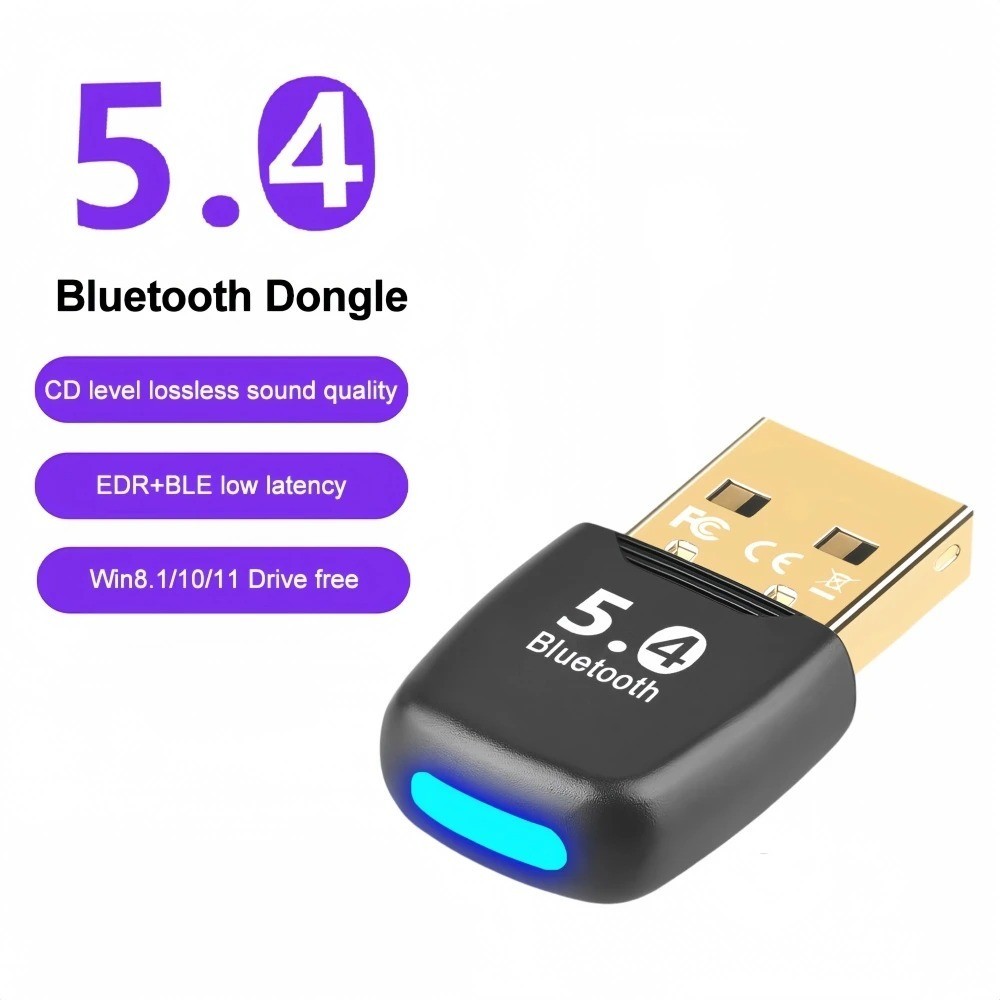 Bluetooth Adapter USB Bluetooth 5.4 for PC Dongle Adaptador Wireless Mouse