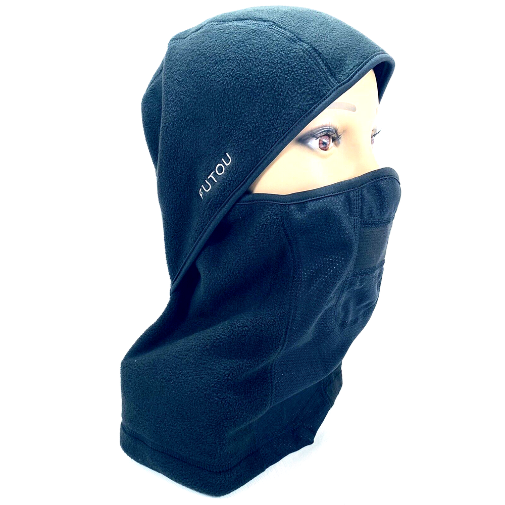 Alonsoo Balaclava Winter Windproof Mask Black Large (2 Pack)