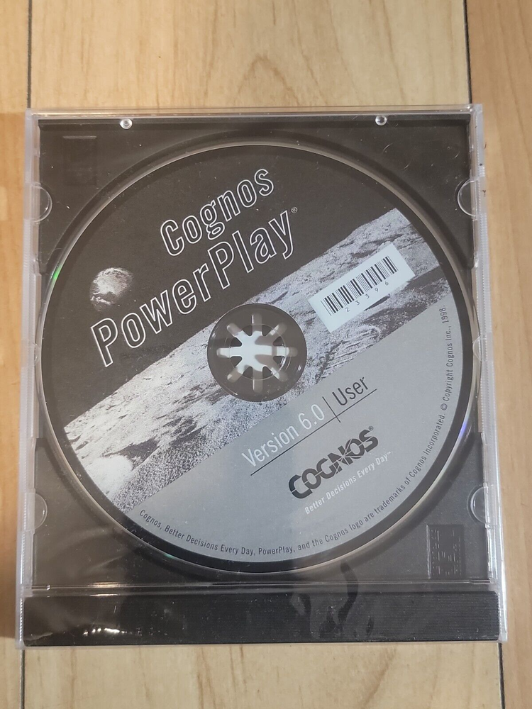 Cognos PowerPlay 6.0 Analytic Data Visualization Manual CD IBM Software NEW READ