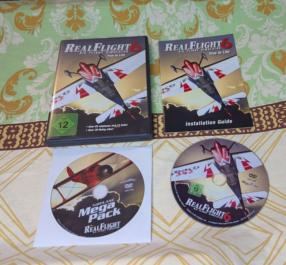 Real Flight 6  R/C Flight Simulator + Airplane Mega Pak Key  No Controller