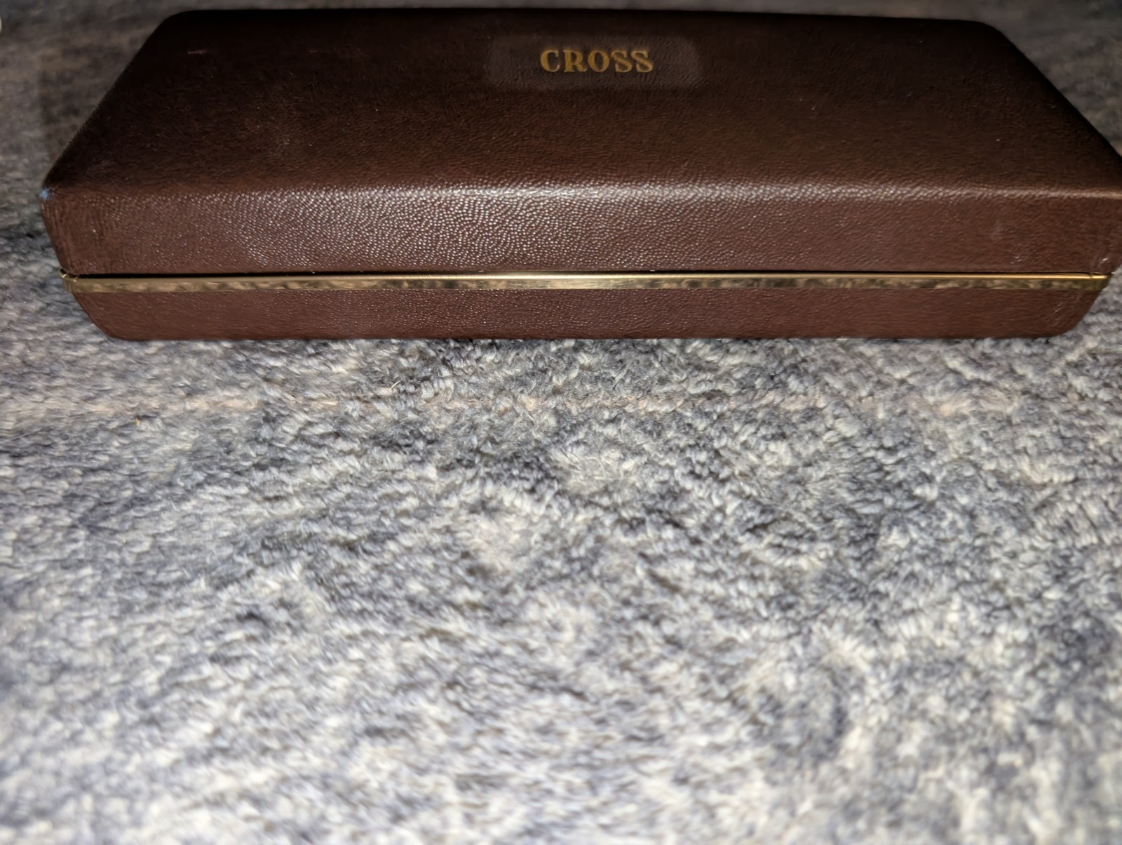 No Pen! CROSS 10K GOLD-FILLED ROLLED FOUNTAIN PEN Box & Inserts! 4506-M No Pen!