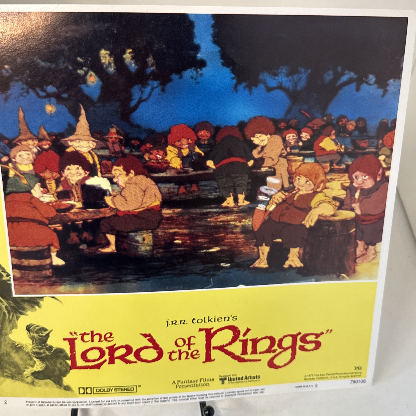 Original 1978 THE LORD OF THE RINGS Movie Lobby Cards -11x14- Set Of 3