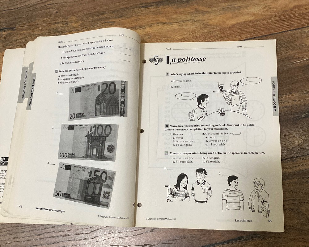 Invitation to Languages Workbook & Audio Activities Student Edition by Schmit…