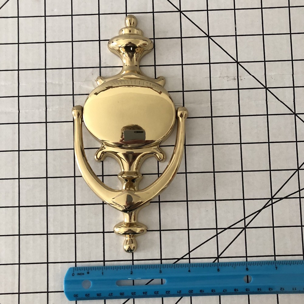 Solid Brass Door Knocker 8.5 Inches Long