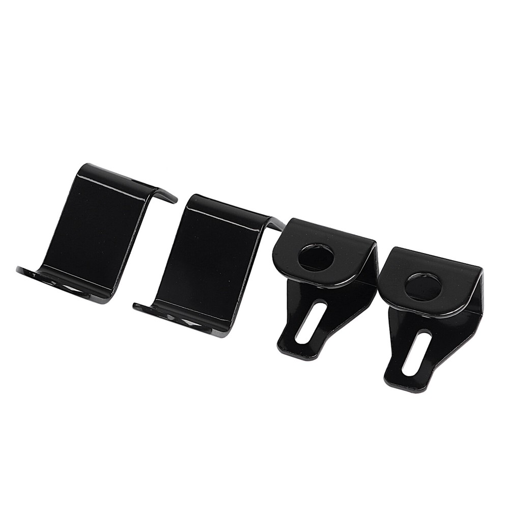 Black Saddlebag Locks Security Mounting Bracket Kit For Harley Electra Glide FLH