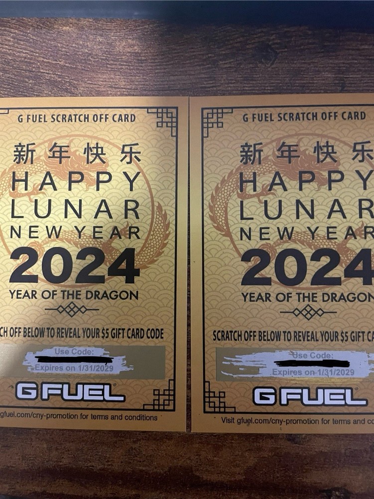 $5 Gfuel Gift Cards