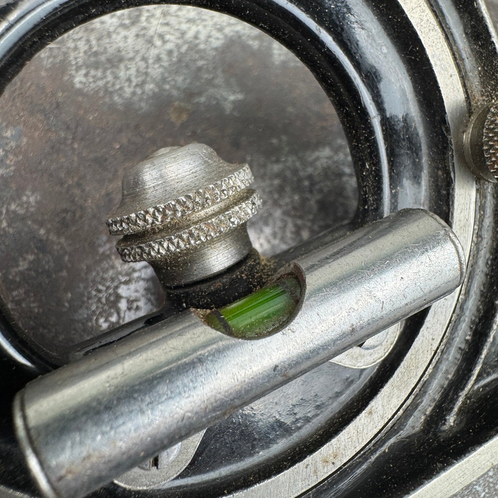 Vtg BATES Mfg Co. Reverse Protractor Head Combination Square - USA