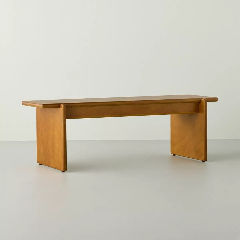 Dual Purpose 44" Bench / Coffee Table Rectangle Shape Plywood Frame