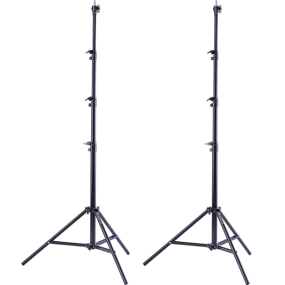 Flashpoint 2x Pro Air-Cushioned Heavy-Duty Light Stand (Black, 9.5') #FP-S-9 K1