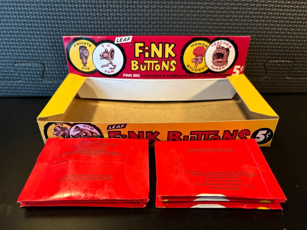 Fink Buttons - Empty custom design display box