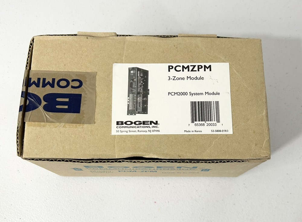 Bogen Model PCMZPM 3 Zone Module PCM2000 System Module / New