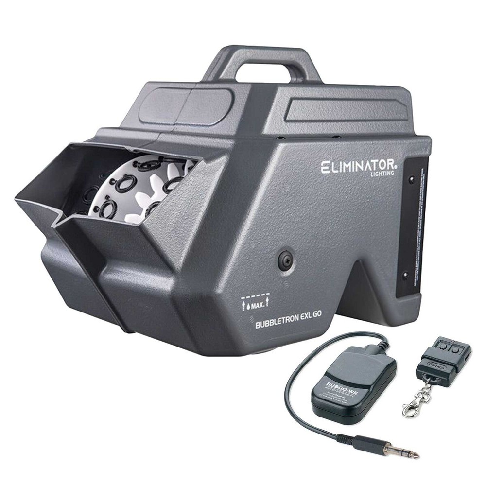 Eliminator Lighting BUBBLETRON EXL GO Powered Portable Bubble Machine