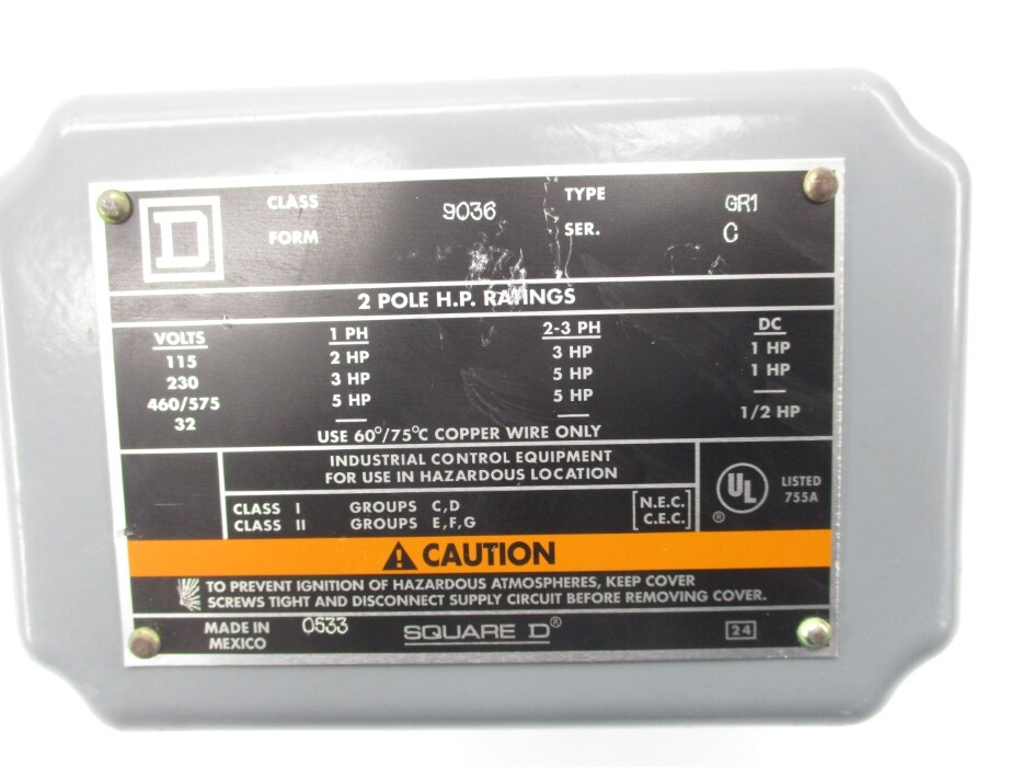 SQUARE D 9036GR1 SER. C UNMP