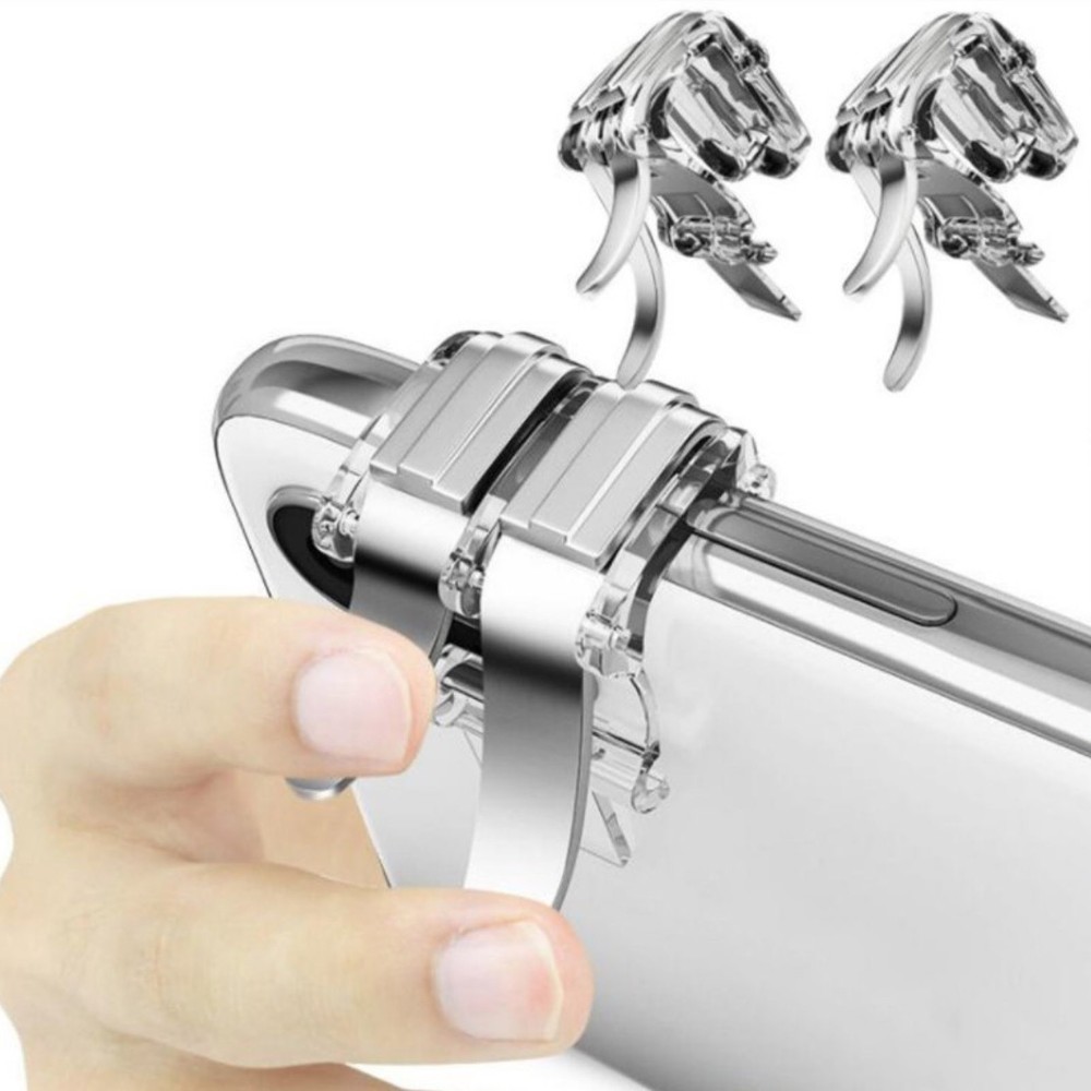 W6 Gaming Trigger Phone Game PUBG Mobile Controller Gamepad For IOS Android