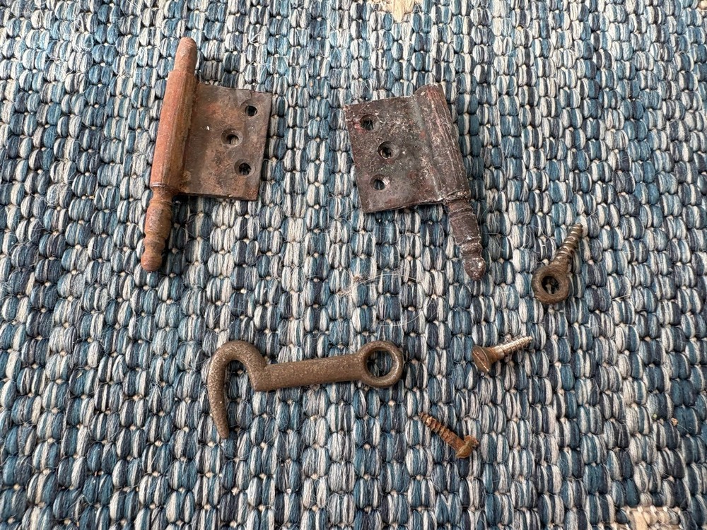 Antique Hinges And Latch