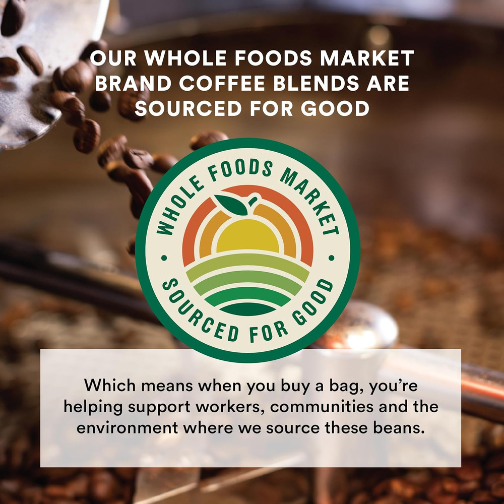 , Organic Continental Blend Whole Bean Coffee, Medium-Light Roast, Complex & Hea