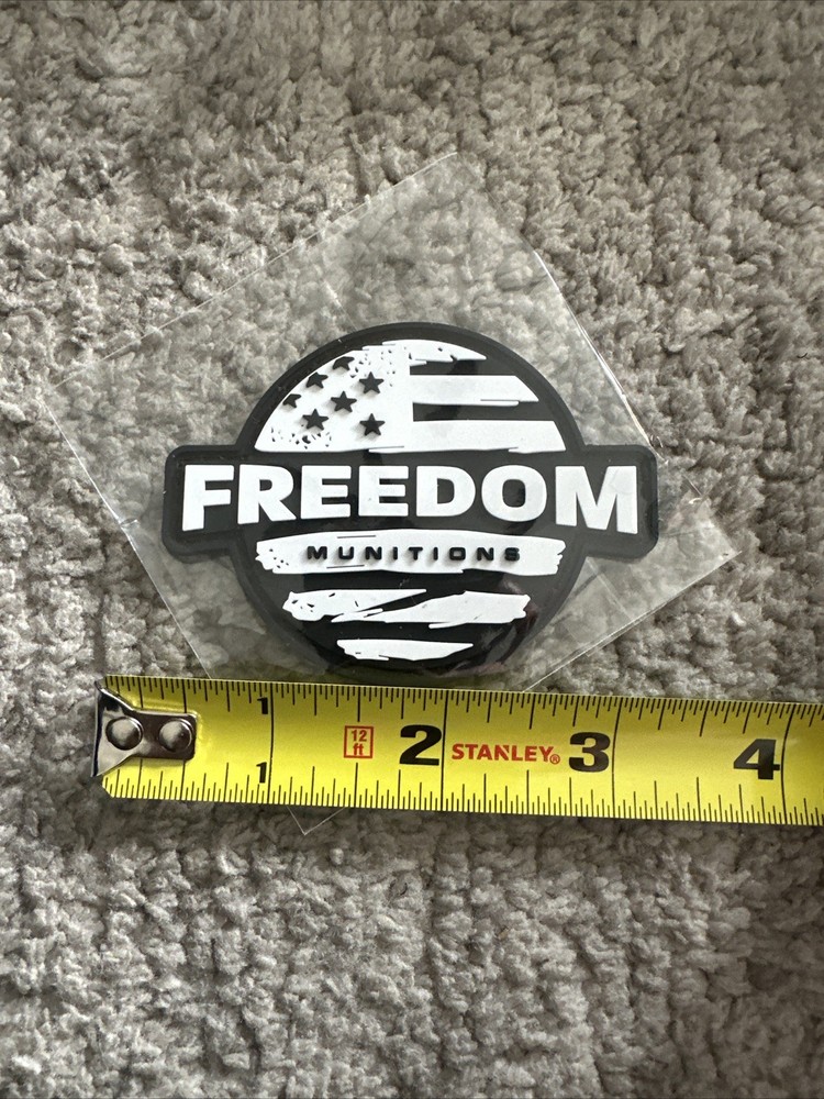 FREEDOM MUNITIONS Tactical Moral Patch SHOT-SHOW pvc hook & loop NIP