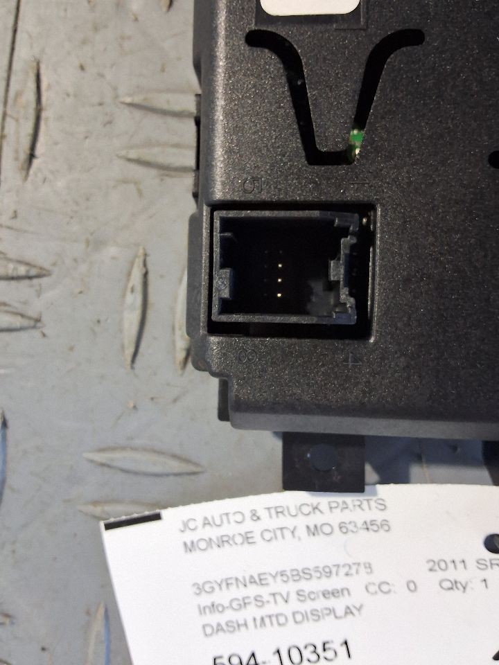 2011-2012 Cadillac SRX Driver Information Display Screen