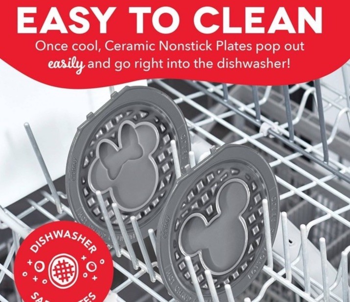 Disney Dash Multimaker Mini Removable Waffle Plates Mickey And Minnie Mouse