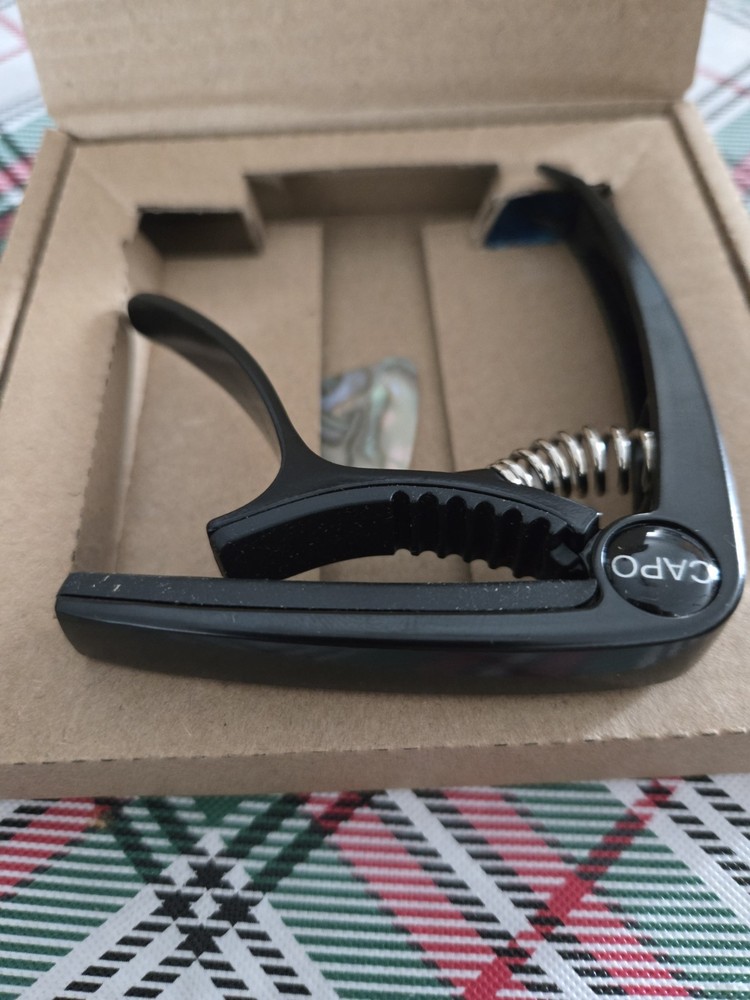 Ukulele Capo for 4 String Guitar and Mandolin, Mini Size Black
