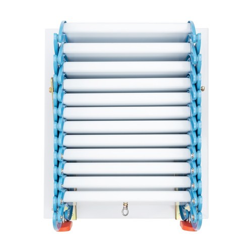 Attic Ladder Wall Mounted Ladder Folding Stairs 12 Steps Pull Down Ladder