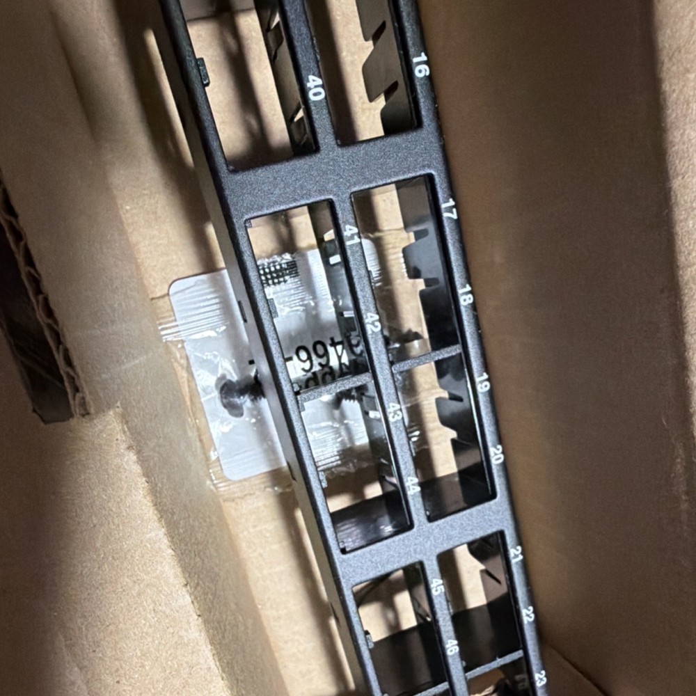 Panduit CPP48HDWBLY Mini-Com 48-Port RJ-45 High Density Patch Panel 1U 19in