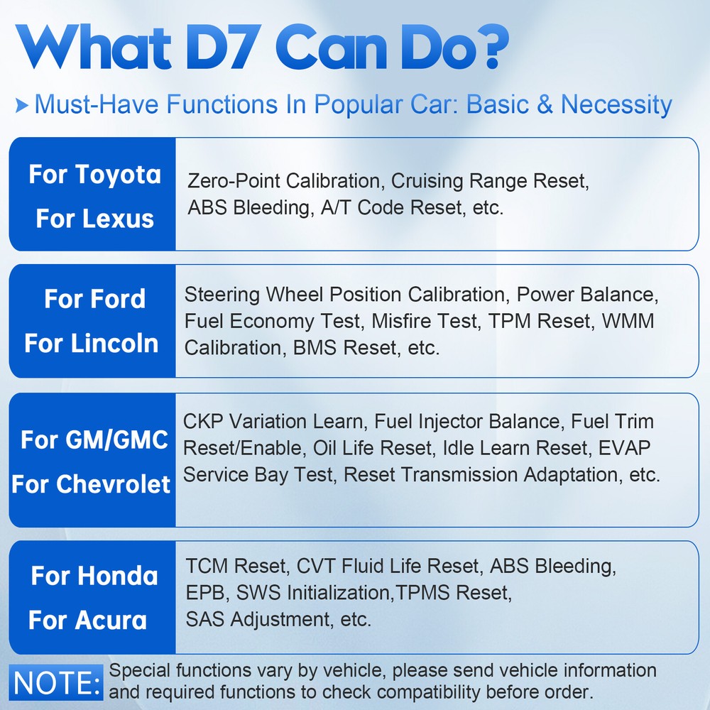 XTOOL D7 Bidirectional OBD2 Full System Scanner 2024 V2.0 With FCA Autoauth